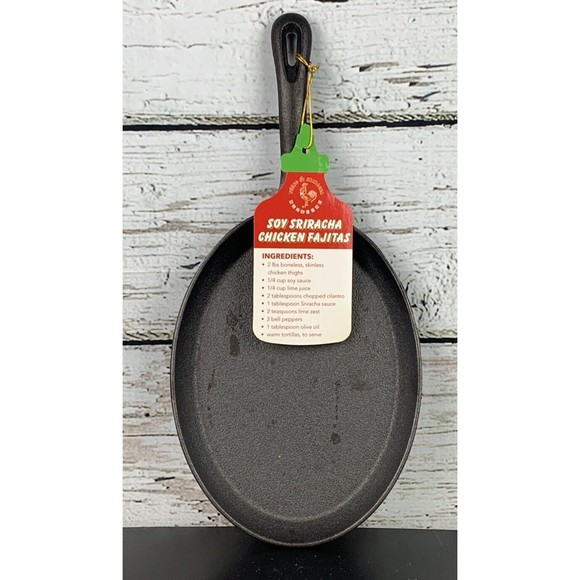 Unbranded Kitchen Oval Cast Iron Fajita Skillet Griddle X7 Poshmark